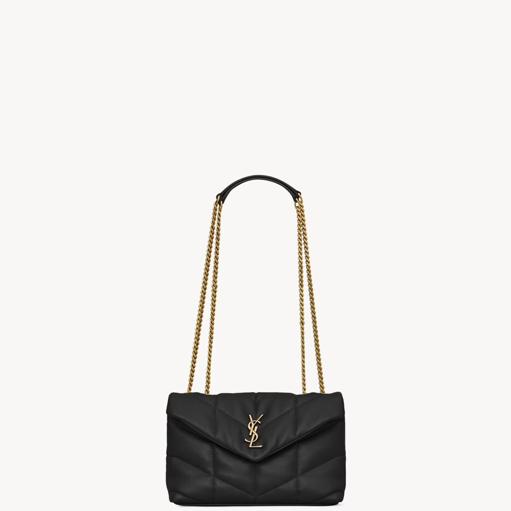 Yves Saint Laurent Black Quilted Chain Shoulder Bag